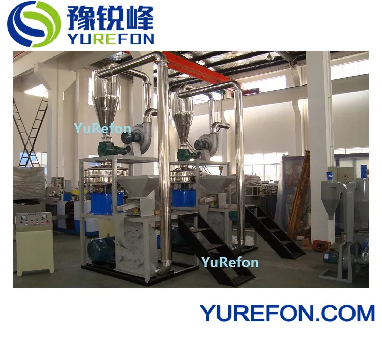 200kg-1000kg Plastic PVC Window Door Profiles Crushed Scraps Flakes Miller