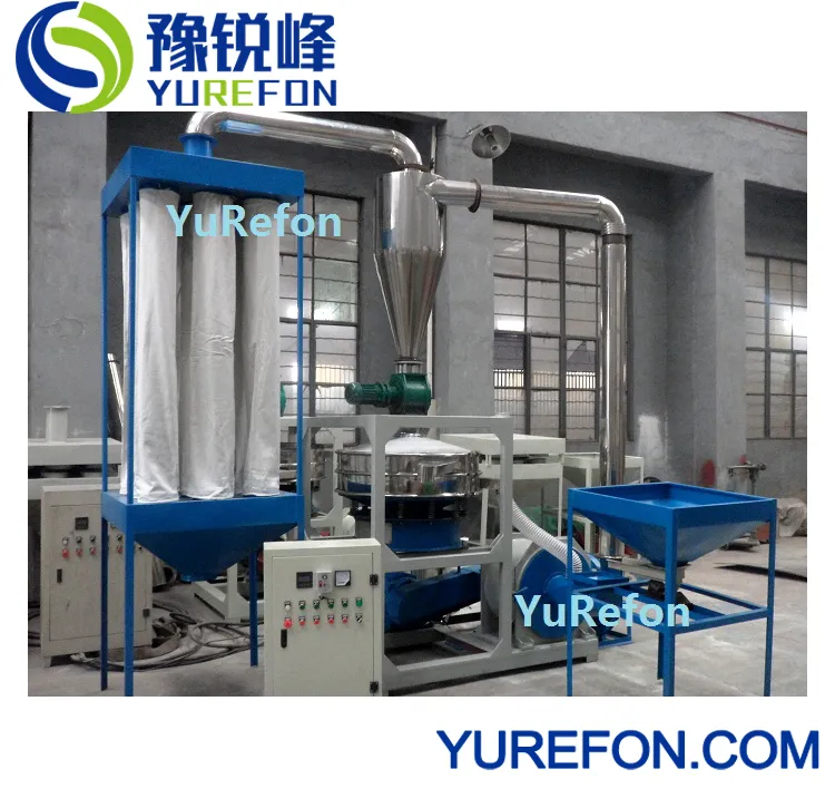 200kg-1000kg Plastic PVC Window Door Profiles Crushed Scraps Flakes Miller