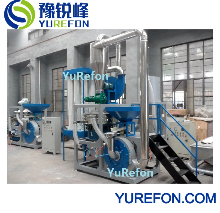 200kg-1000kg Plastic PVC Window Door Profiles Crushed Scraps Flakes Miller