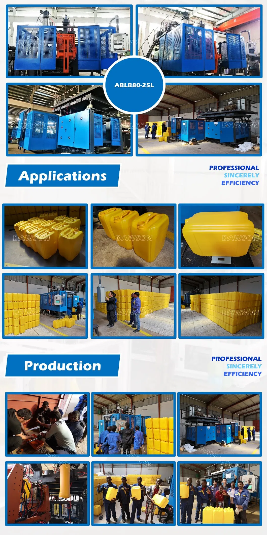 20L Jerry Can Servo Motor Blowing Shaping Machine