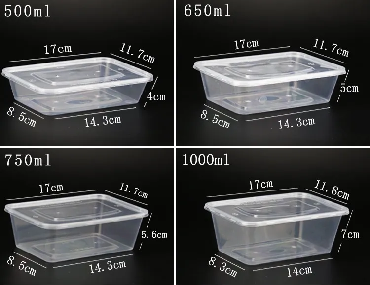 500ml, 750ml, 1000ml Thin-Wall Fast Food Box Plastic Injection Molding Machine Hxh350