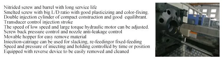 550ton Manufacturer Price of Horizontal Crate Bucket Basin Basket Plastic Injection Molding Machine