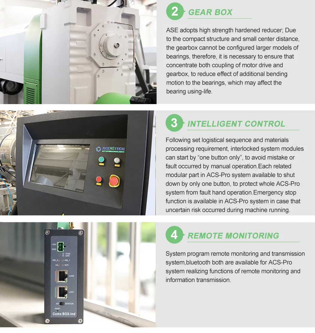 Aceretech Immediate Delivery Mini PVC PE PP Granule Production Line