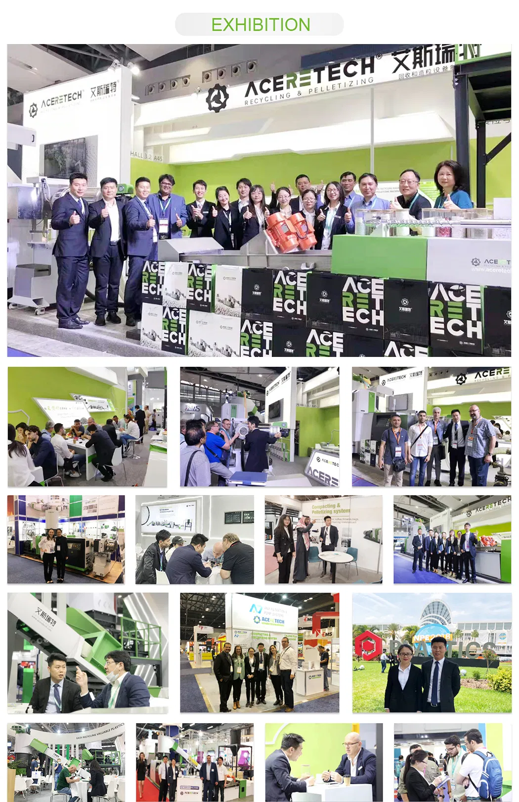 Aceretech Immediate Delivery Mini PVC PE PP Granule Production Line