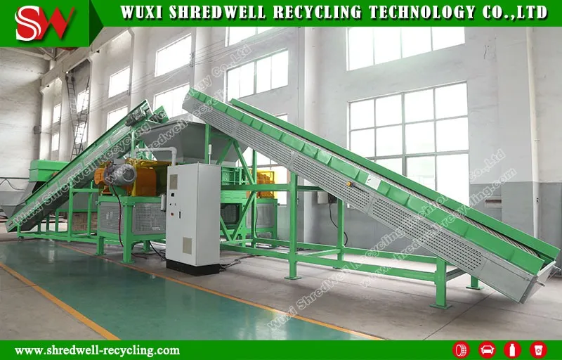 Advanced Automatic Waste Plastic Recycling Machine for Shredding Scrap Drum/Bottle/Bucket