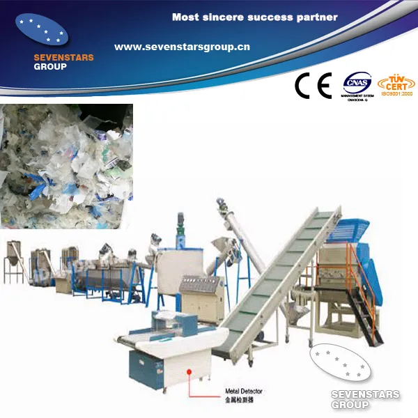 Agricole and Industrial PE Film Crushing and Washing Recycling Line (PE300)