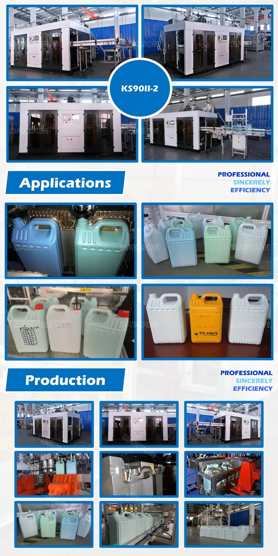 Auto-Deflashing Oil Barrel Plastic Blow Molding Machine 5L