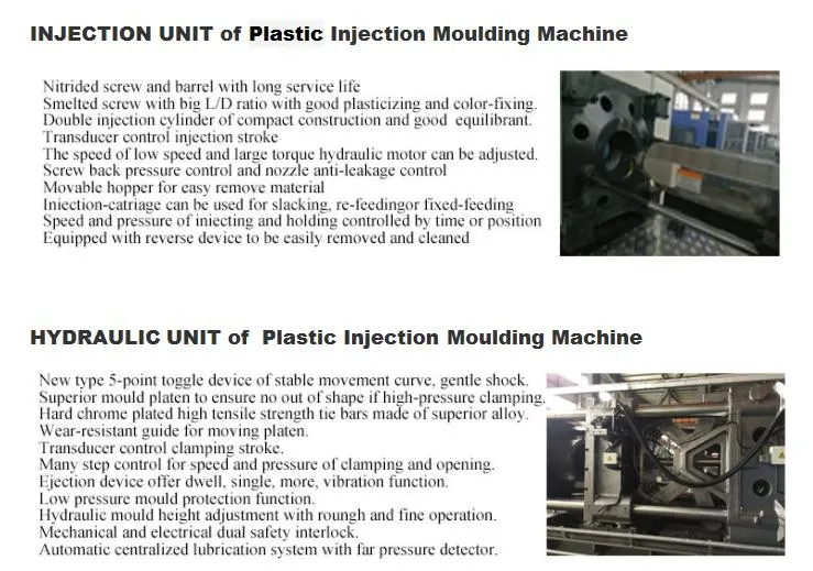 Automatic High Capacity Pet Preform Bucket Crate Making Injection Molding Machine with 20+ Years Professional Experiences