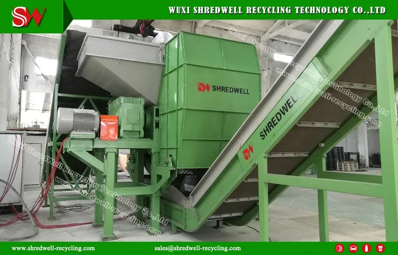 Automatic Scrap Tire/Metal/Plastic/Wood Shredding Machine for Recycling