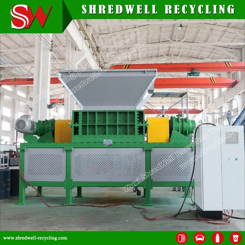 Automatic Scrap Tire/Metal/Plastic/Wood Shredding Machine for Recycling