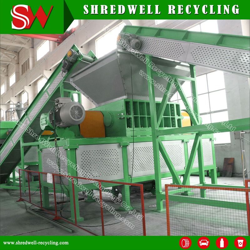 Automatic Waste Plastic Recycling Equipment for Shredding Scrap Drum/Bottle/Bucket