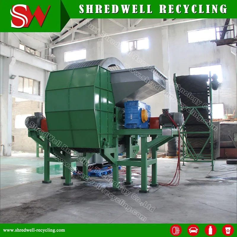 Automatic Waste Tire Shredder for Used Tyre Recycling Equipment