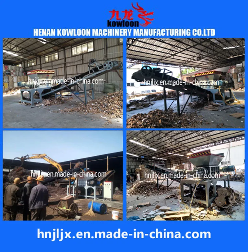 Ce Approved Double Shaft Shredder