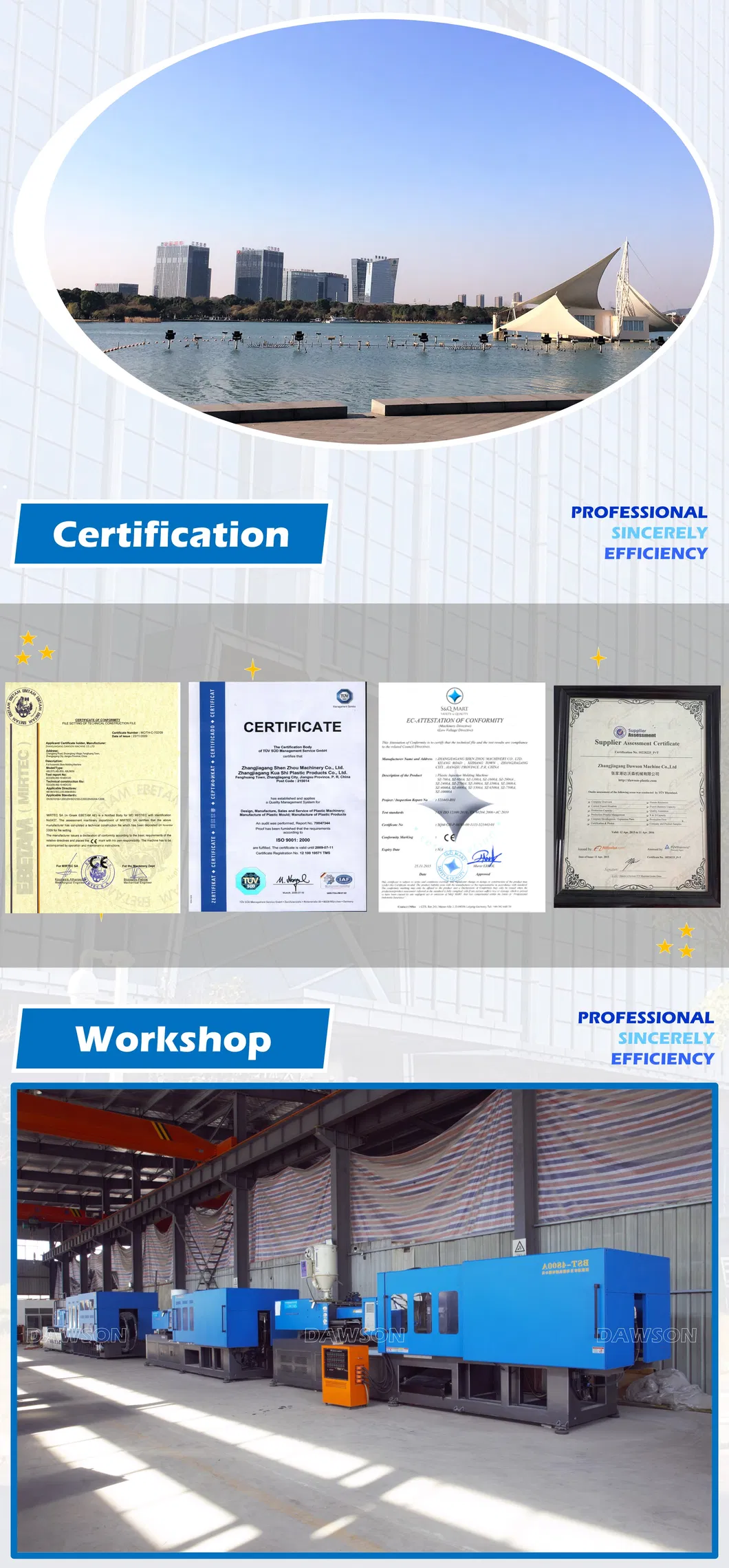 CE Proved Small Manufacturer Hot Runner Cold Runner Bottle Cap Flower Pot PP-R Pet PP EVA PVC Water Tap Pipe Connector Injection Moulding Molding Machine