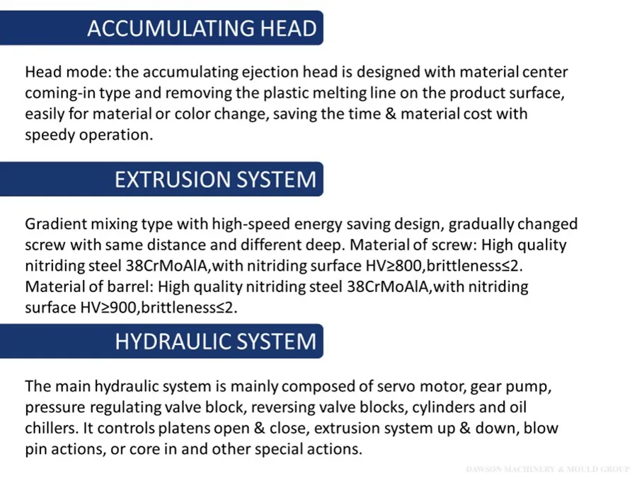 China 50L 60L HDPE Drums Open Top Double Ring Drum Extrusion Blow Molding Machine