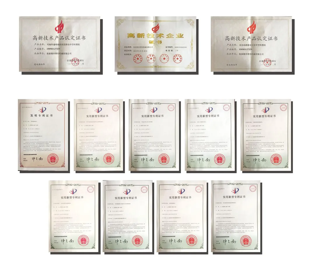 China Automatic Plastic HDPE PP PVC Canister Container Extrusion Making Blowing Blow Molding/Moulding Machine