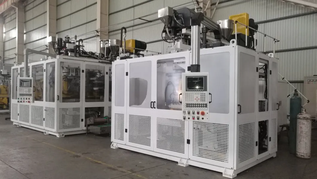 China Plastic Oil Barrel Cleaning Liquid Chemicals Container Extrusion Blow Molding Machine