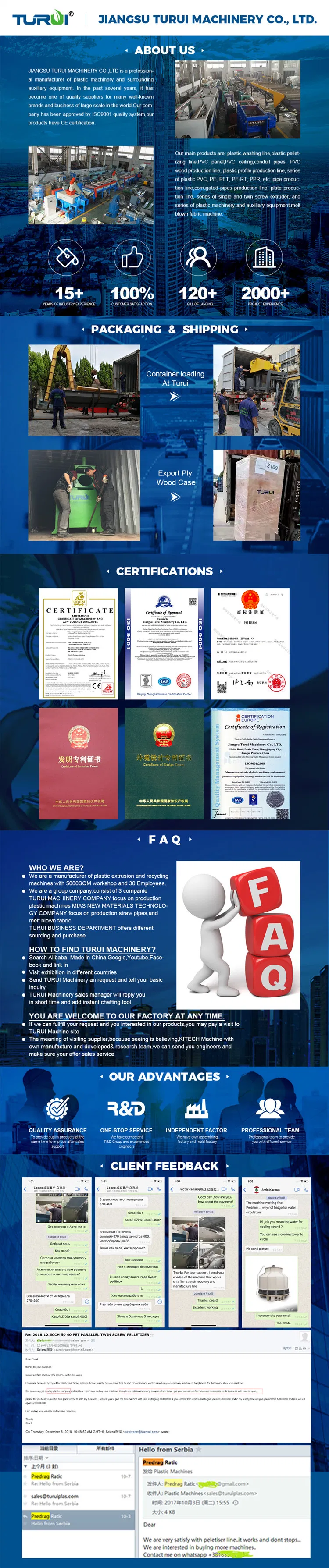 Dewatering Machine/Waste Film Squeezer with Advanced Technology