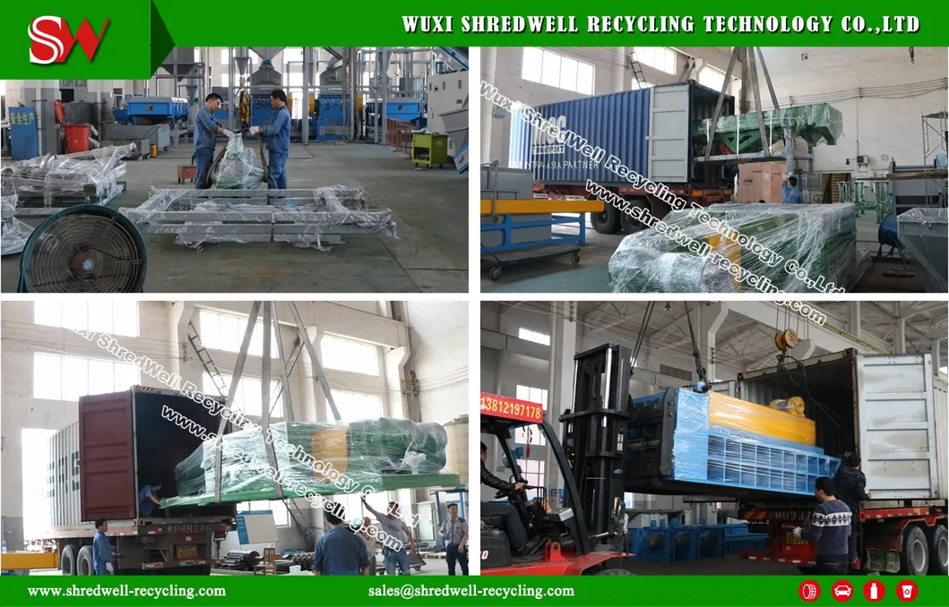 Double Shaft E-Waste/Municipal/Tire/Wood Shredding Equipment for Recycling