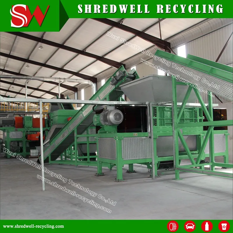 Double Shaft Recycling Machine for Shredding Used Tire/Plastic/Computer/Metal/Wood