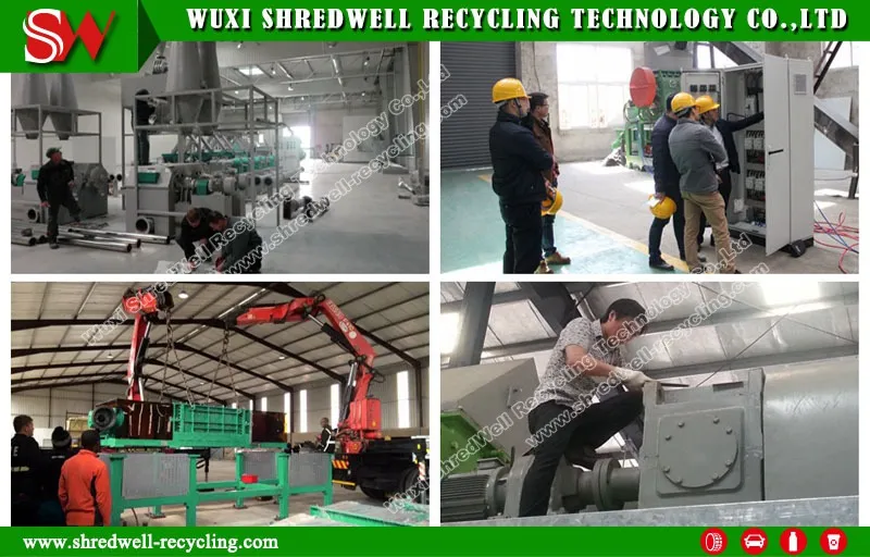 Double Shaft Scrap Tire/Metal/Plastic/Wood Crushing Equipment for Shredding