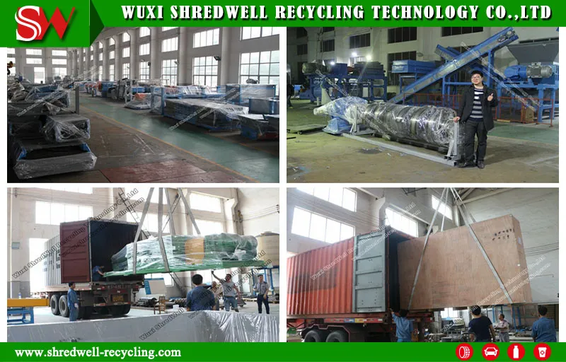 Double Shaft Scrap Tire/Plastic/Rubber/Wood/Metal/Plastic Shredder