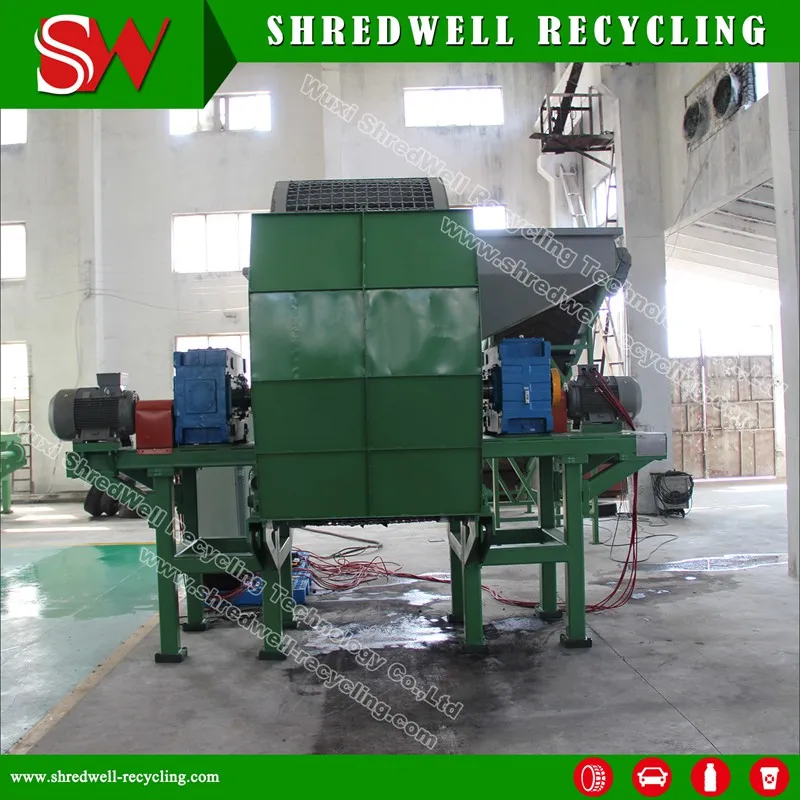 Double Shaft Scrap Tire/Plastic/Rubber/Wood/Metal/Plastic Shredder