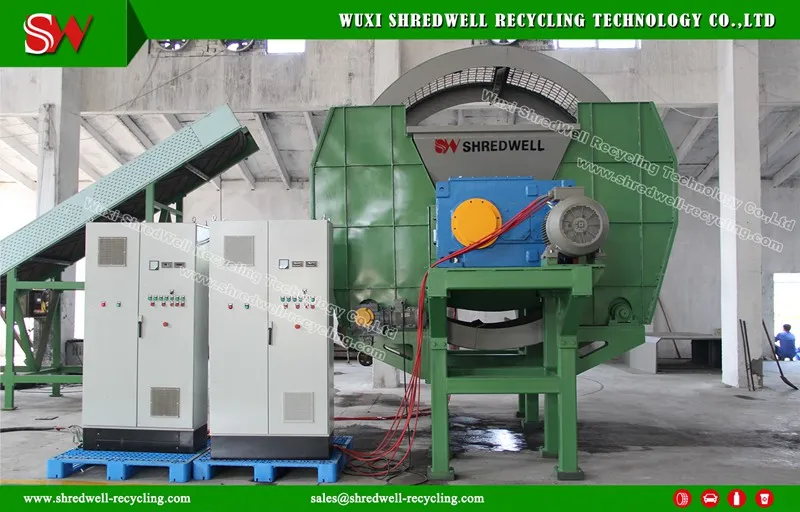 Double Shaft Shredder for Waste Plastic Bottle/Drum/Bucket Recycling