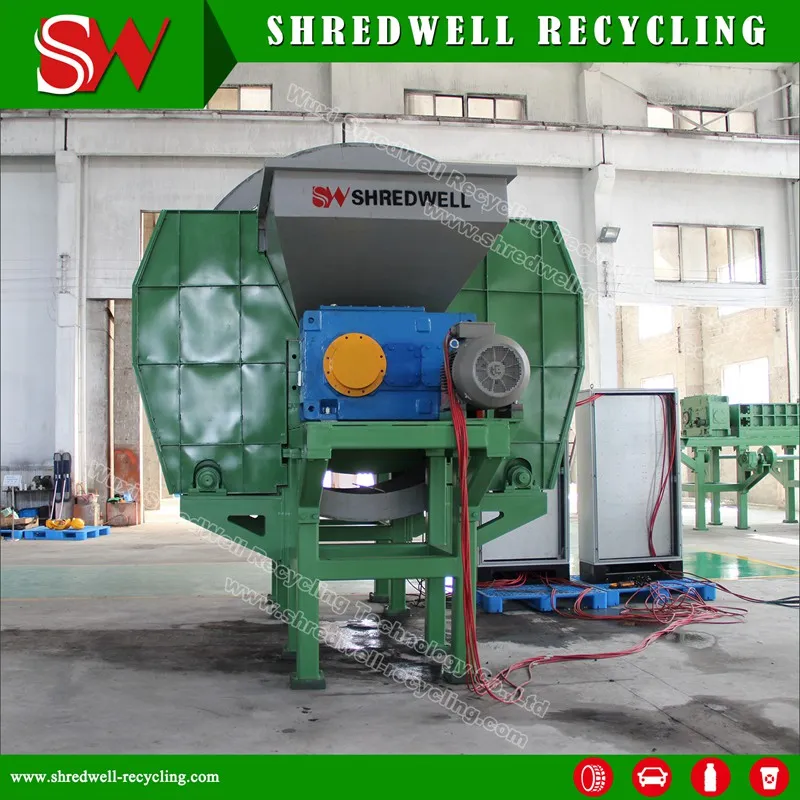 Double Shaft Wood/Metal/Plastic/E-Waste Shredding Equipment for Recycling