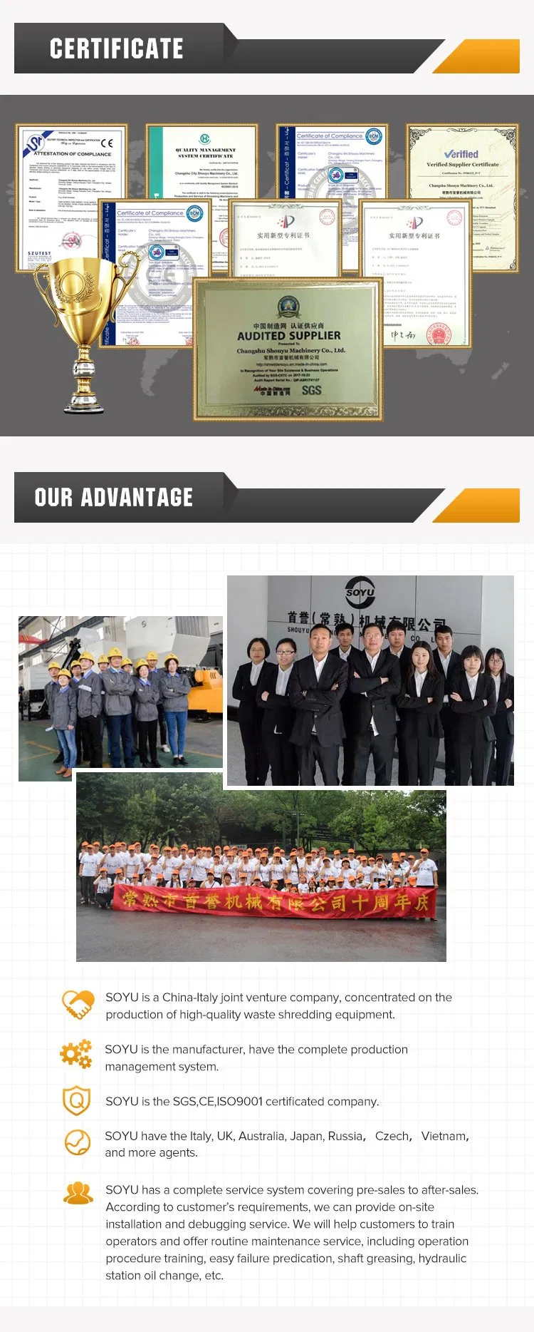 Four Shaft Shredder, Shredding Machine, Plastic Shredder