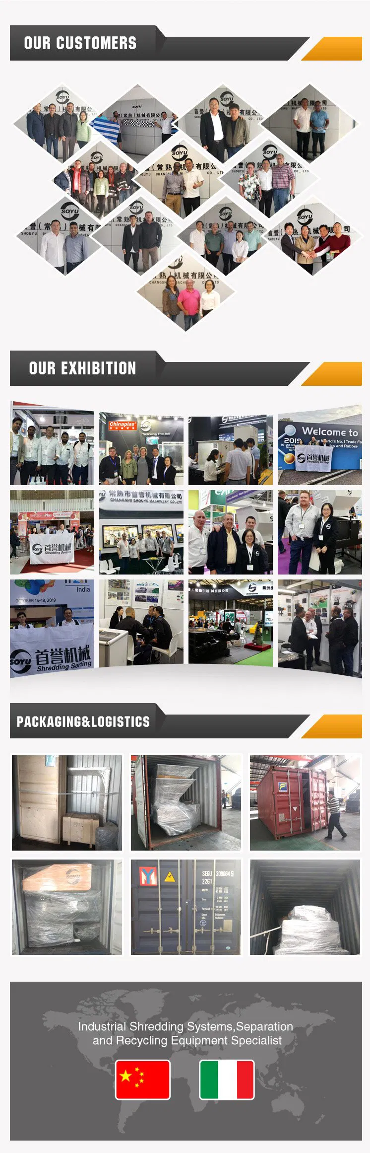 Four Shaft Shredder, Shredding Machine, Plastic Shredder