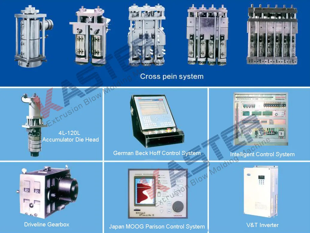 HDPE PP Plastic Extrusion Blow Molding Machine (KST200)