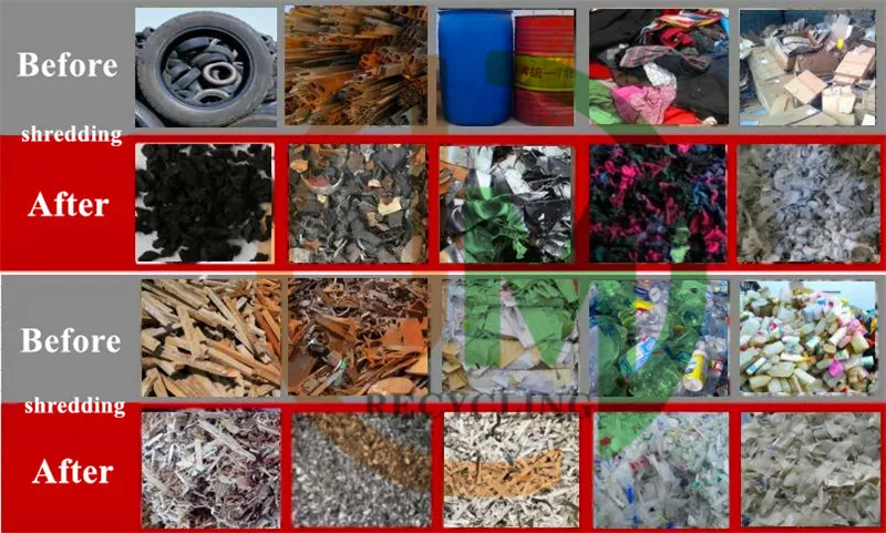 Mini Size Movable Four Shafts Hemp Leaves Stainless Steel Shredder Machine