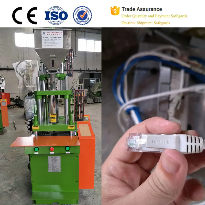 Patch Cord Cable Making Plastic Vertical Injection Machine