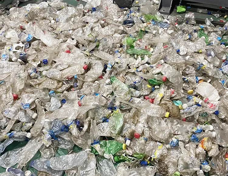 PET plastic bottle label removing / peeling / separating machine