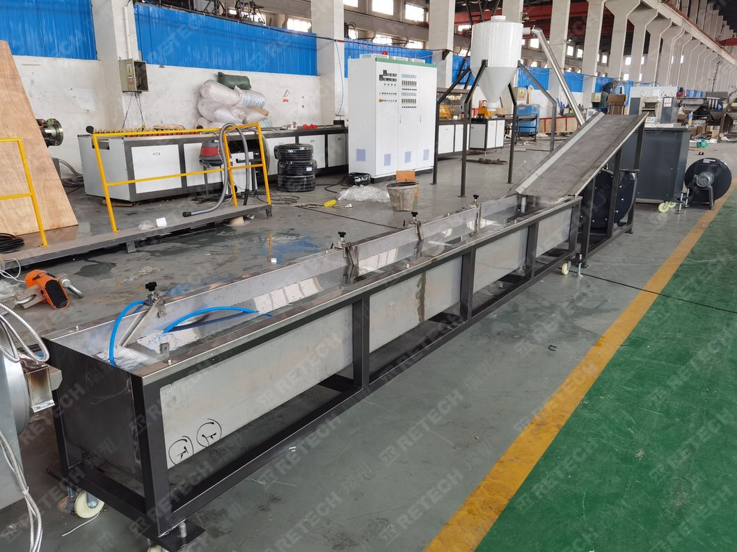 Plastic PP PE HDPE LDPE Film Squeezing Dewatering Strand Pelletizing Machine