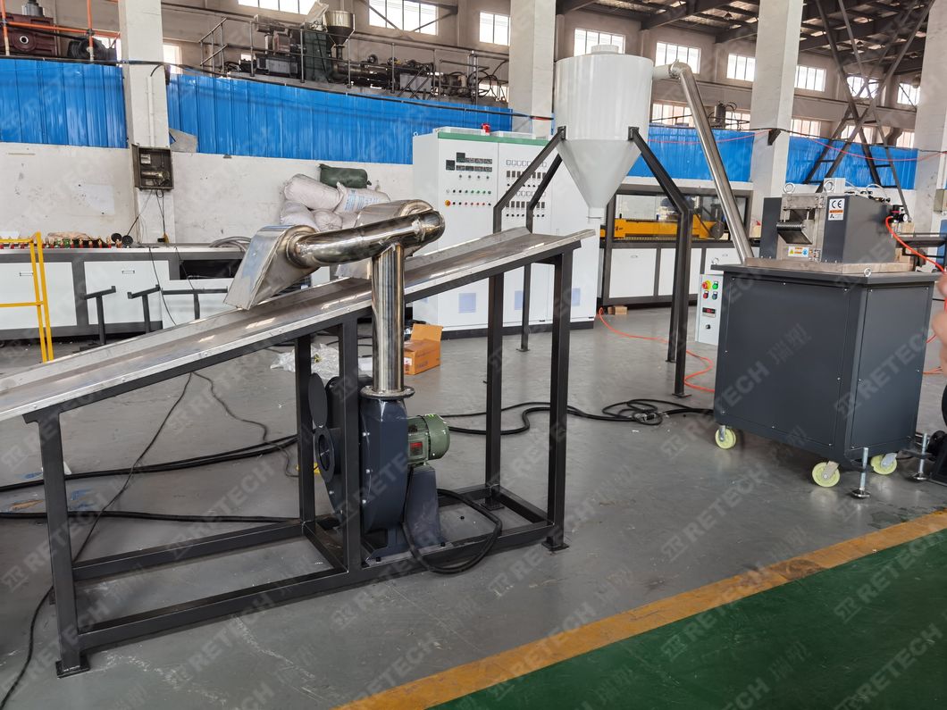 Plastic PP PE HDPE LDPE Film Squeezing Dewatering Strand Pelletizing Machine