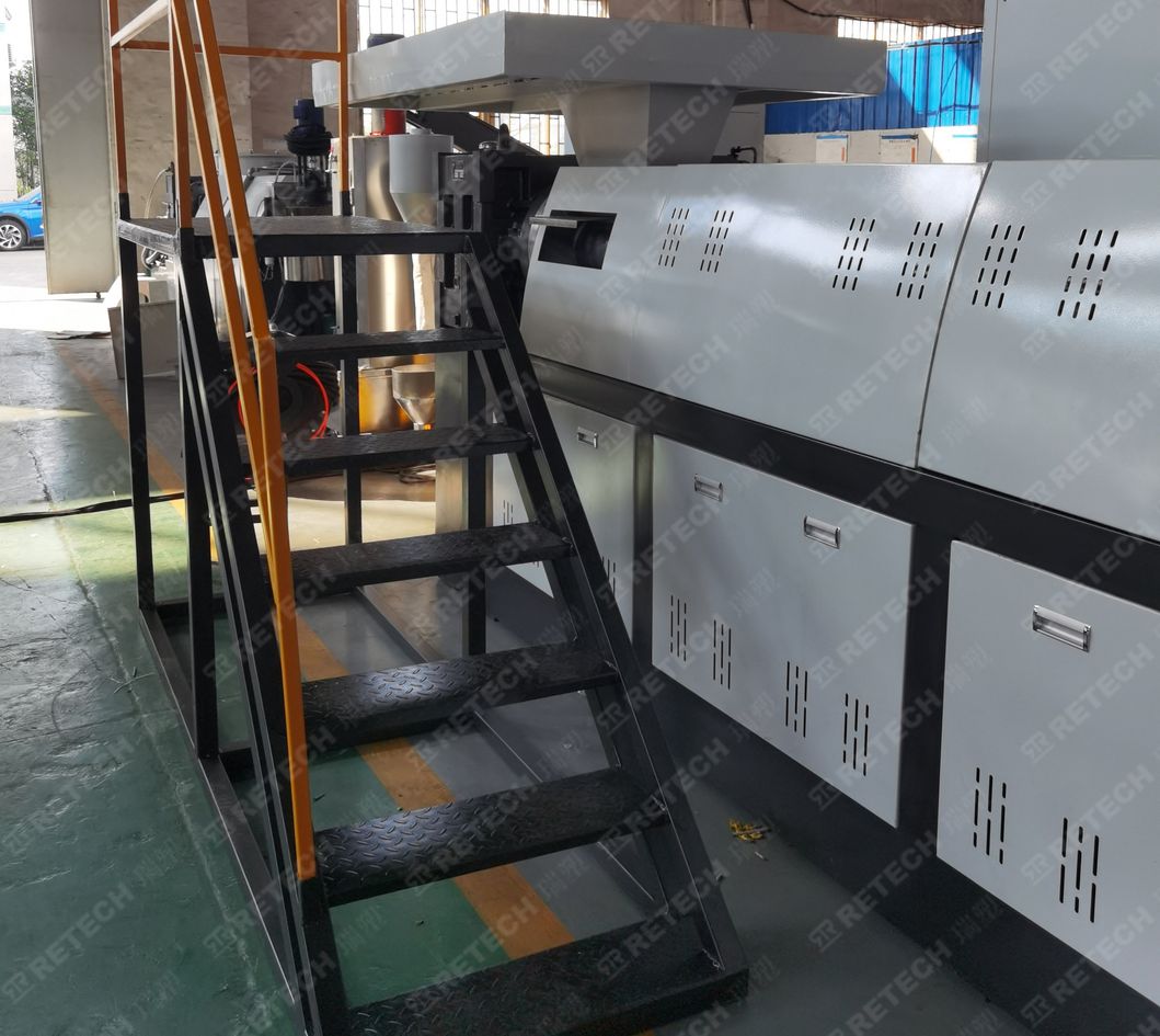 Plastic PP PE HDPE LDPE Film Squeezing Dewatering Strand Pelletizing Machine