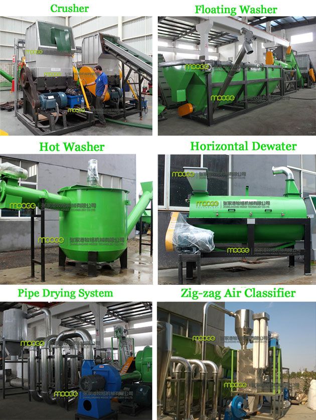PP PE Film Waste Plastic Recycling Machine