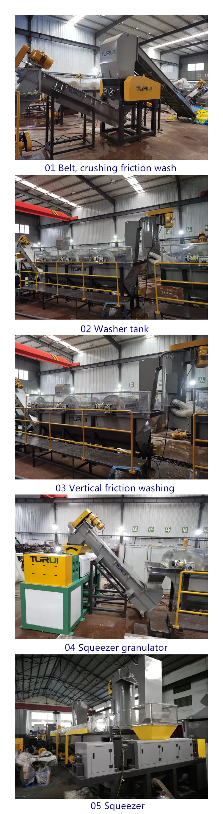 PP/PE Films Washing Recycling Machine Line/ Plastic Recycling Used to Crush, Wash, Dewater