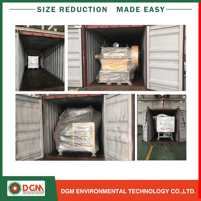 Single Shaft Plastic Recycling Machine Crusher Shredder Granulator