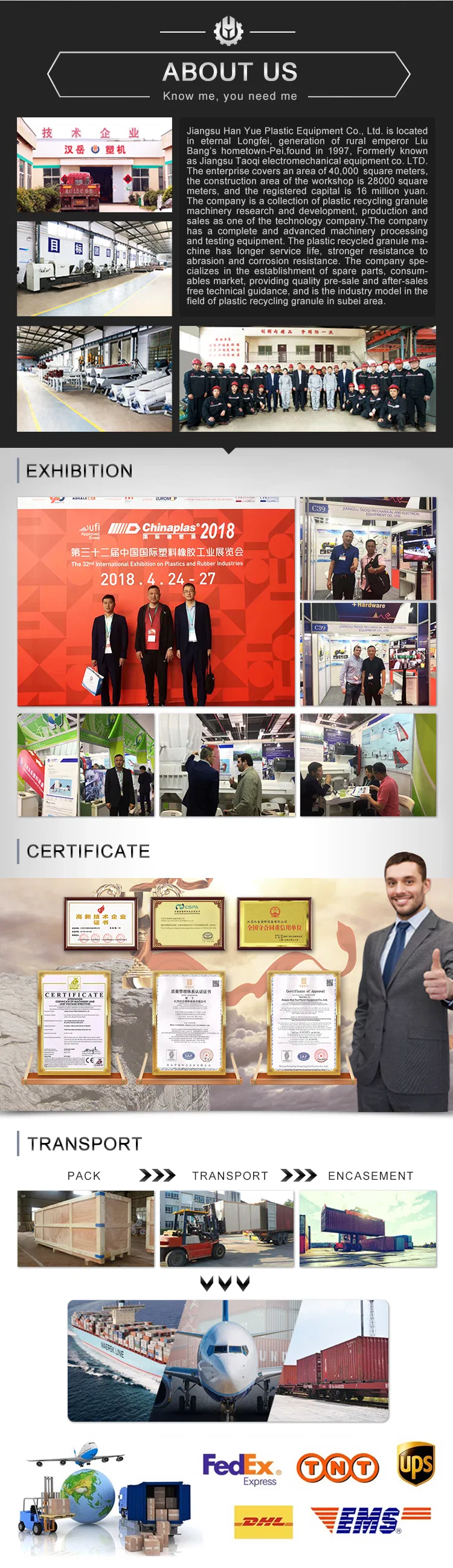 Small Waste Pet Plastic Bottles Recycling From Han Yue