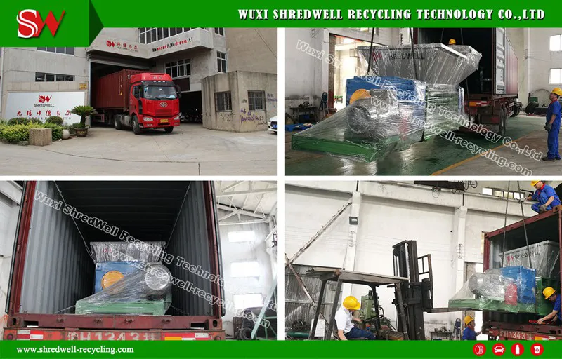 Twin Shaft Waste Tire/Metal/Plastic/Wood/E-Waste Shredding Machine