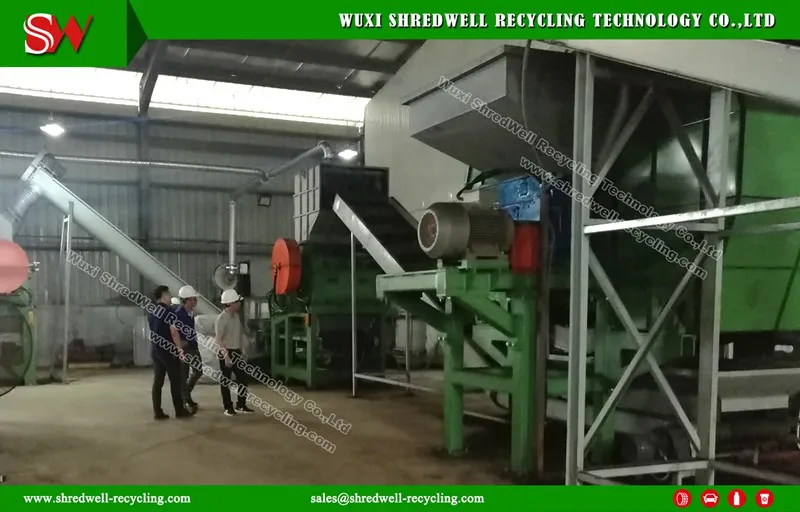 Twin Shaft Waste Wood/Computer/PCB/Clothes/Paper Shredding Equipment