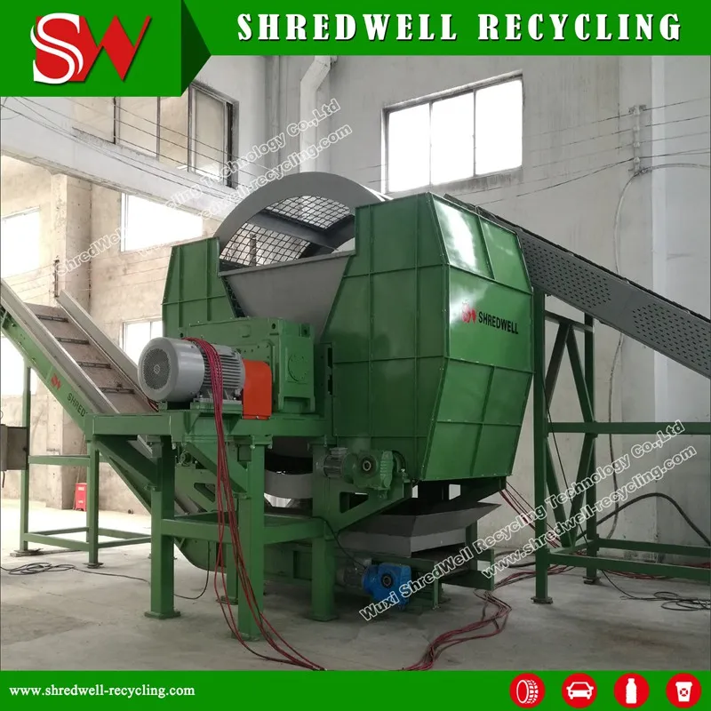 Two Shaft E-Waste Shredding Equipment for Recycling Used Computer/PCB/Printer