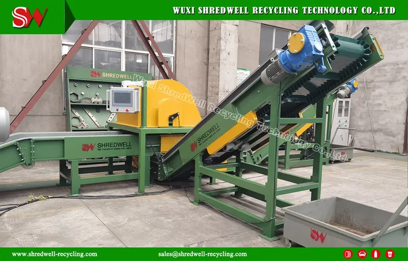 Two Shaft Tire/Wood/Metal/Plastic Shredder for Recycling Line