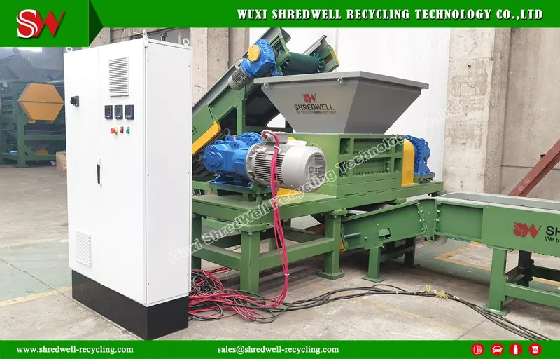 Two Shaft Tire/Wood/Metal/Plastic Shredder for Recycling Line