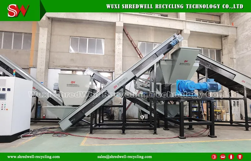 Two Shaft Waste Tire/Wood/Plastic/Paper/Metal Recycling Machine for Shredding System