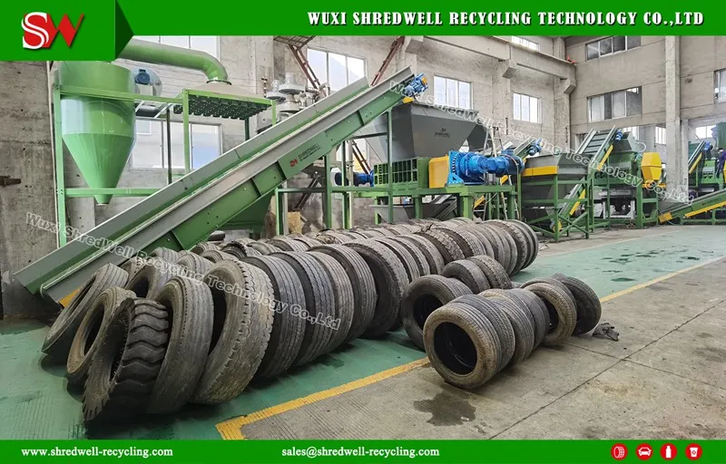 Two Shaft Waste Tire/Wood/Plastic/Paper/Metal Recycling Machine for Shredding System