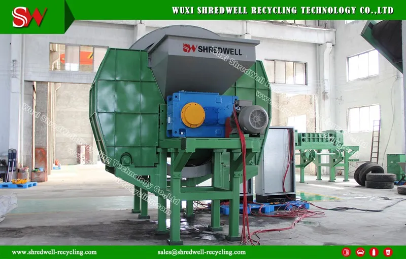 Waste Tire/Metal/Wood/Plastic Cutting Machine for Used Resource Recycling